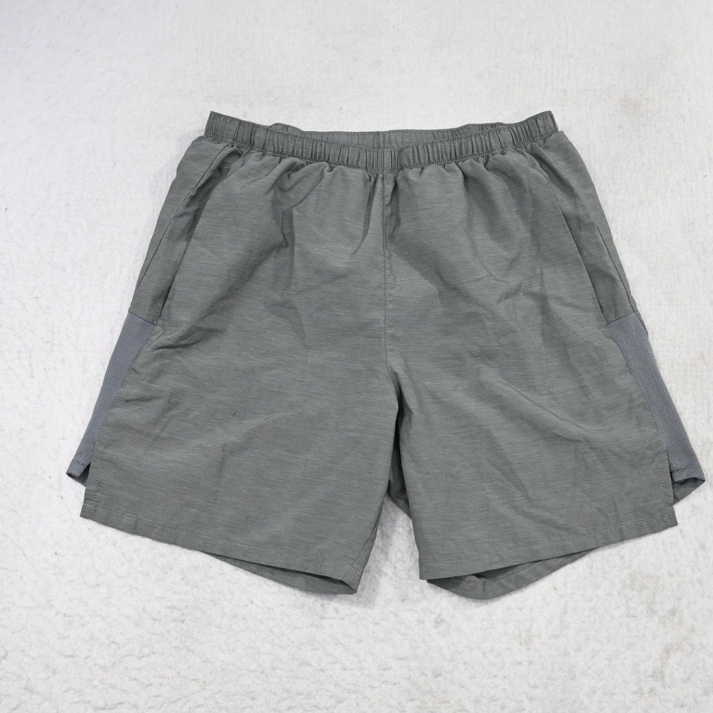 Nike Running Shorts Mens S Gray Dri-Fit Athletic Pocket Elastic Waist 6"‎
